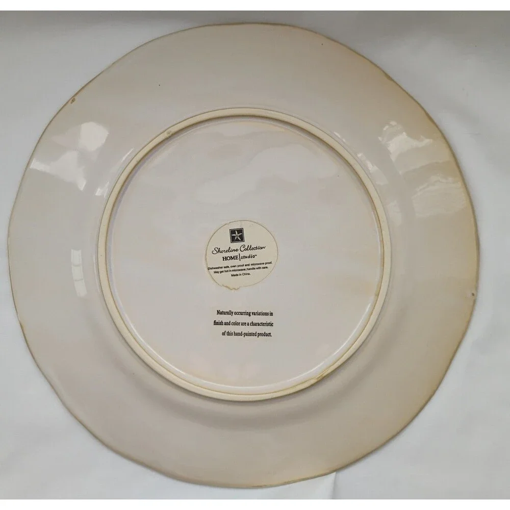 4 Home Studio SHORELINE Dinner Plates Set 11